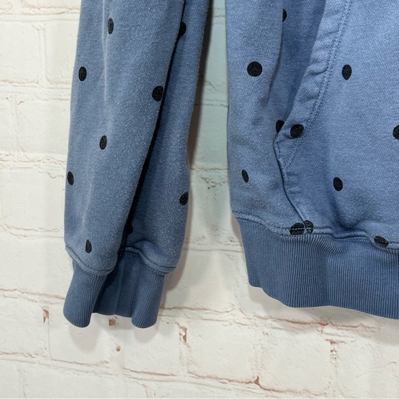 GAP Full Zip Hoodie Sweatshirt Girls XXL 14-16 Blue Polka Dot Pockets - Picture 7 of 7